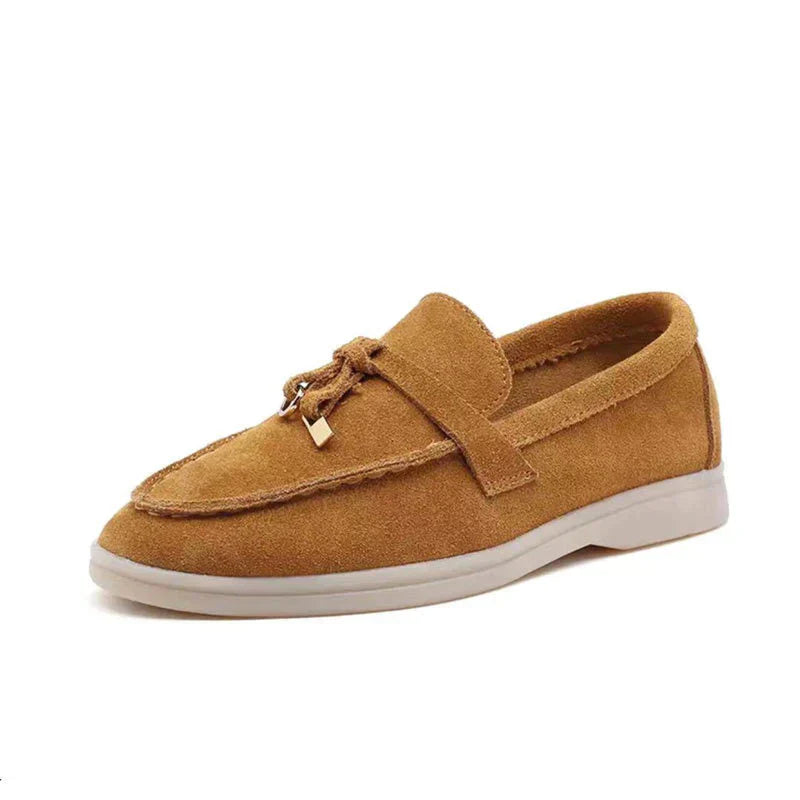 Ladies Loafers with Lock Design