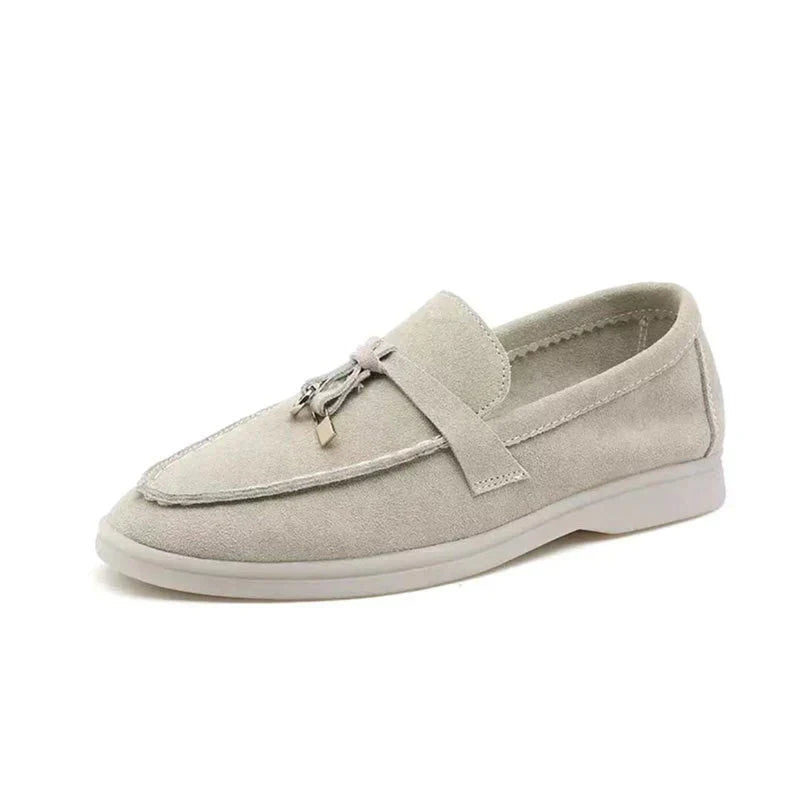 Ladies Loafers with Lock Design