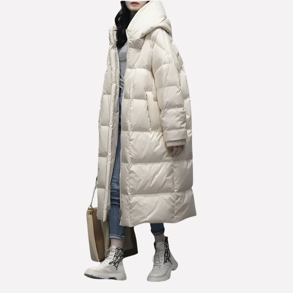 Ladies Long Quilted Jacket