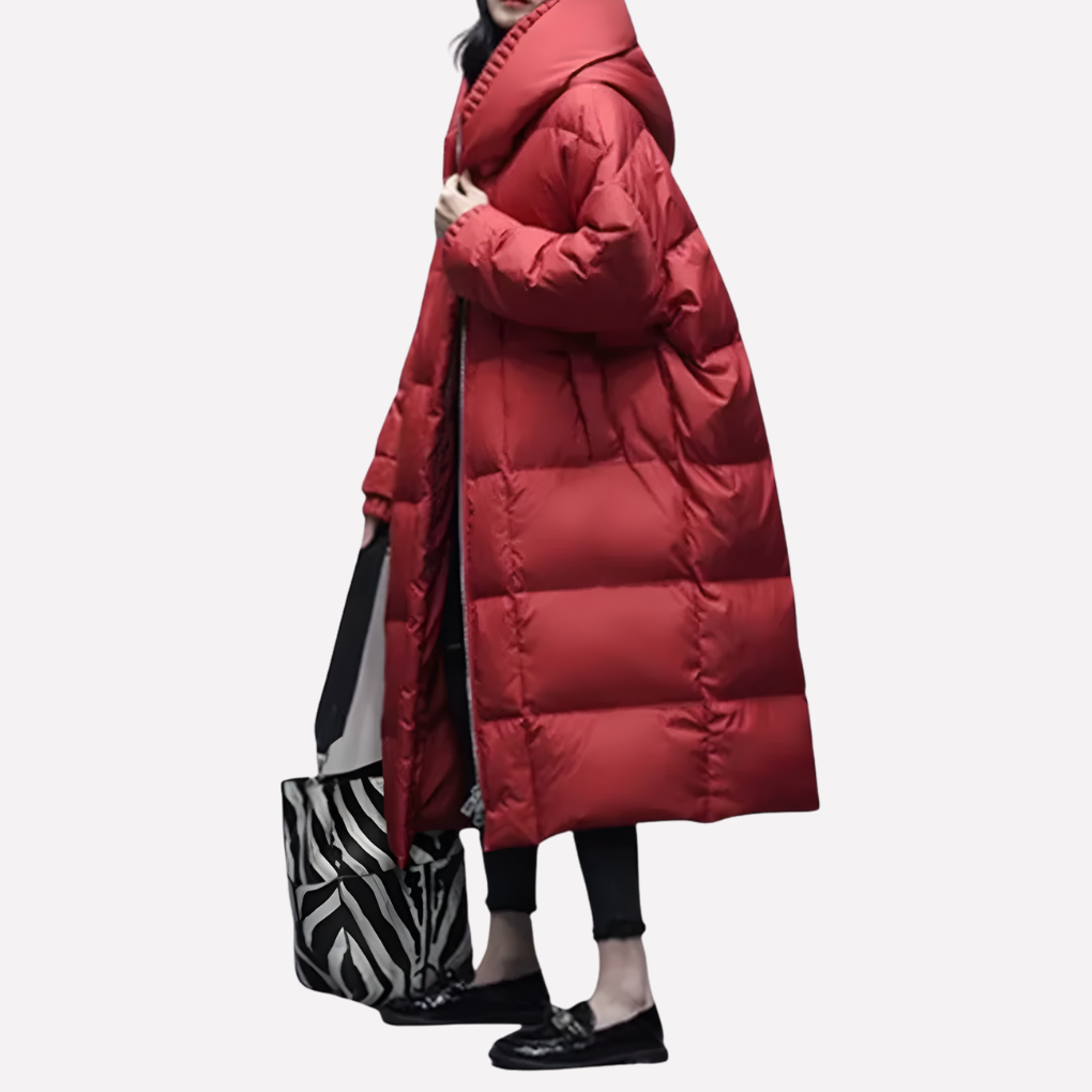 Ladies Long Quilted Jacket