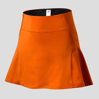 Ladies' Sports Tennis Skirt with Built-in Shorts – Quick-Drying Summer Skirt with Pocket