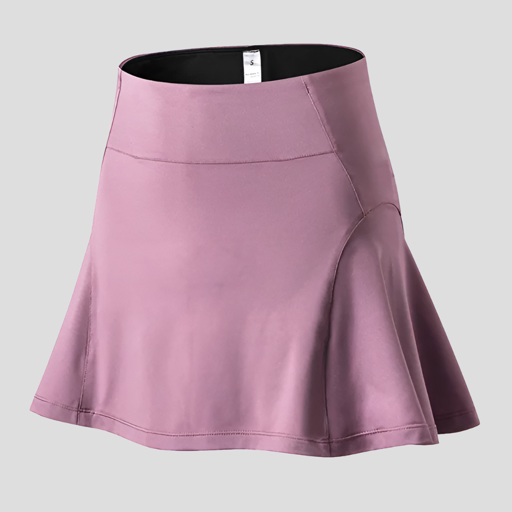Ladies' Sports Tennis Skirt with Built-in Shorts – Quick-Drying Summer Skirt with Pocket