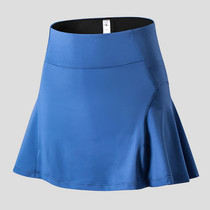 Ladies' Sports Tennis Skirt with Built-in Shorts – Quick-Drying Summer Skirt with Pocket