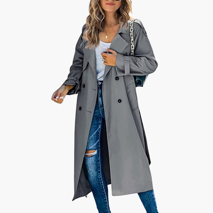 Ladies Trench Coat with Button Front Sale Price