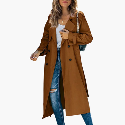 Ladies Trench Coat with Button Front Sale Price