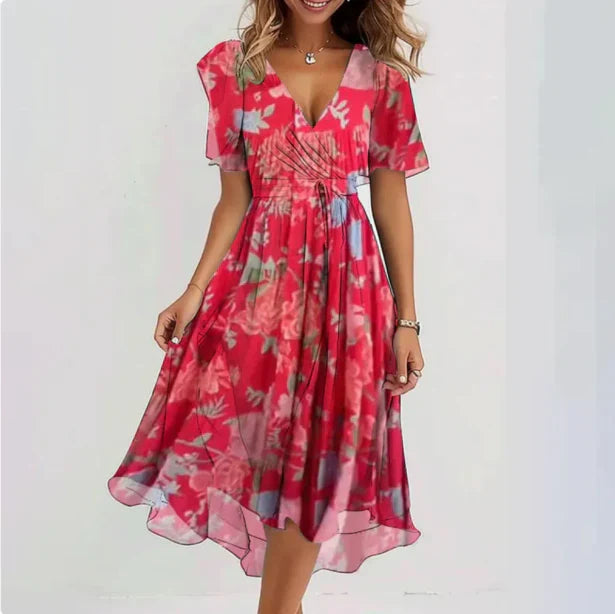 Ladies V-Neck Dress