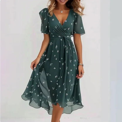 Ladies V-Neck Dress