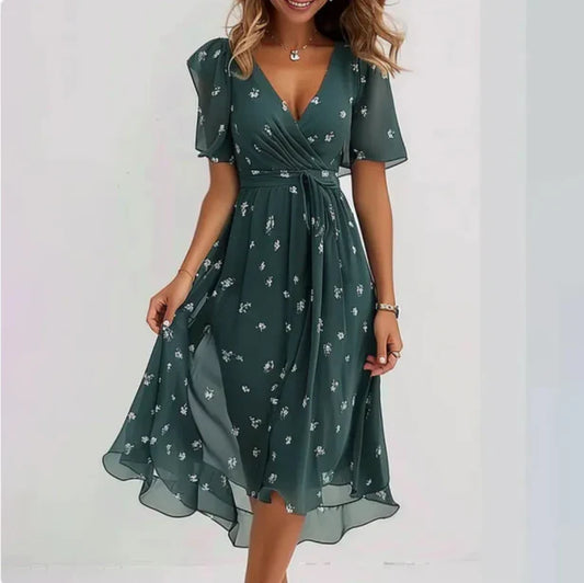 Ladies V-Neck Dress