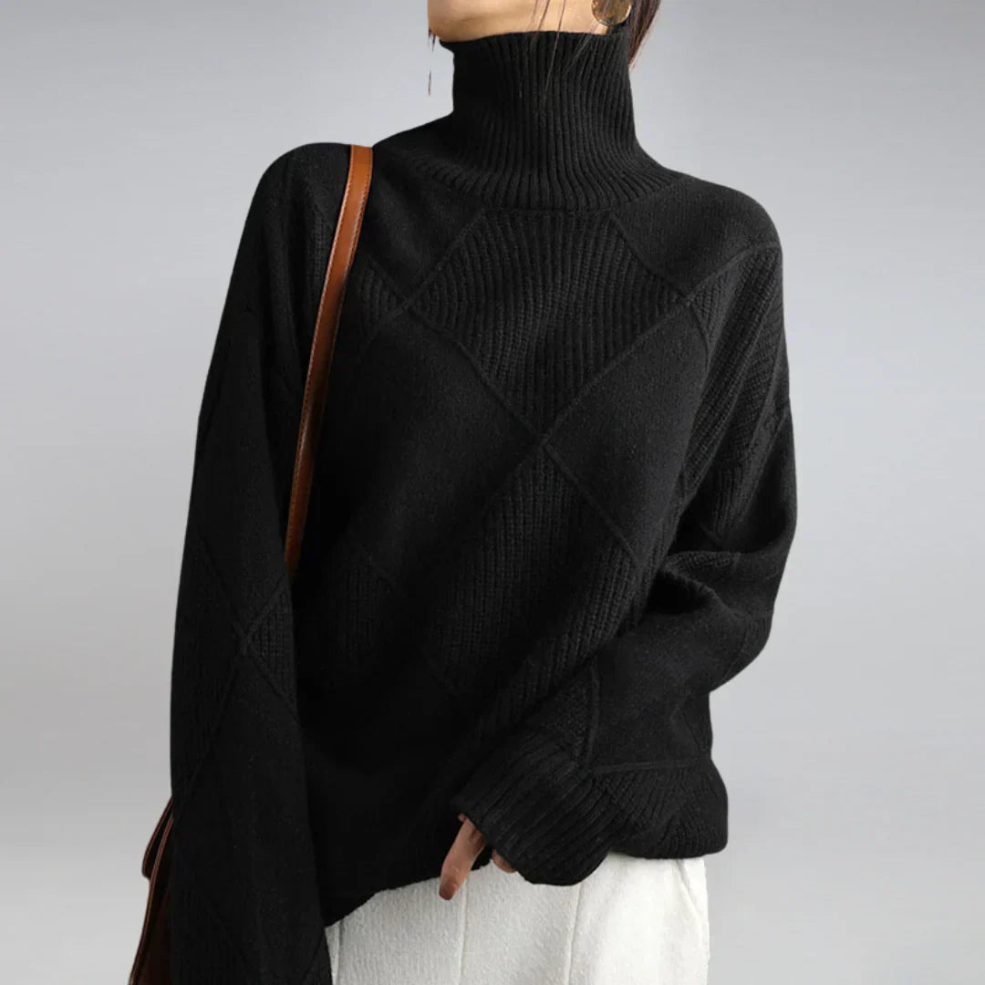 Ladies turtleneck – softly knitted with classic charm