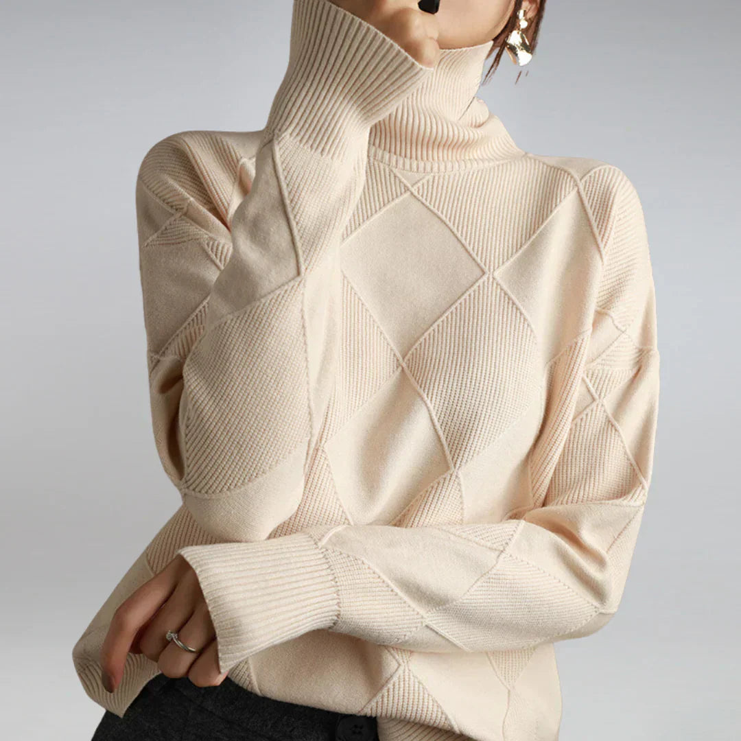 Ladies turtleneck – softly knitted with classic charm