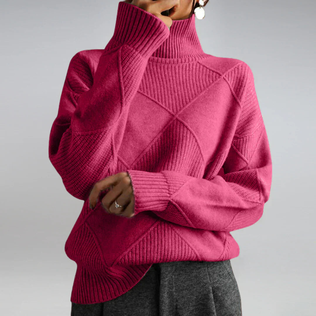 Ladies turtleneck – softly knitted with classic charm