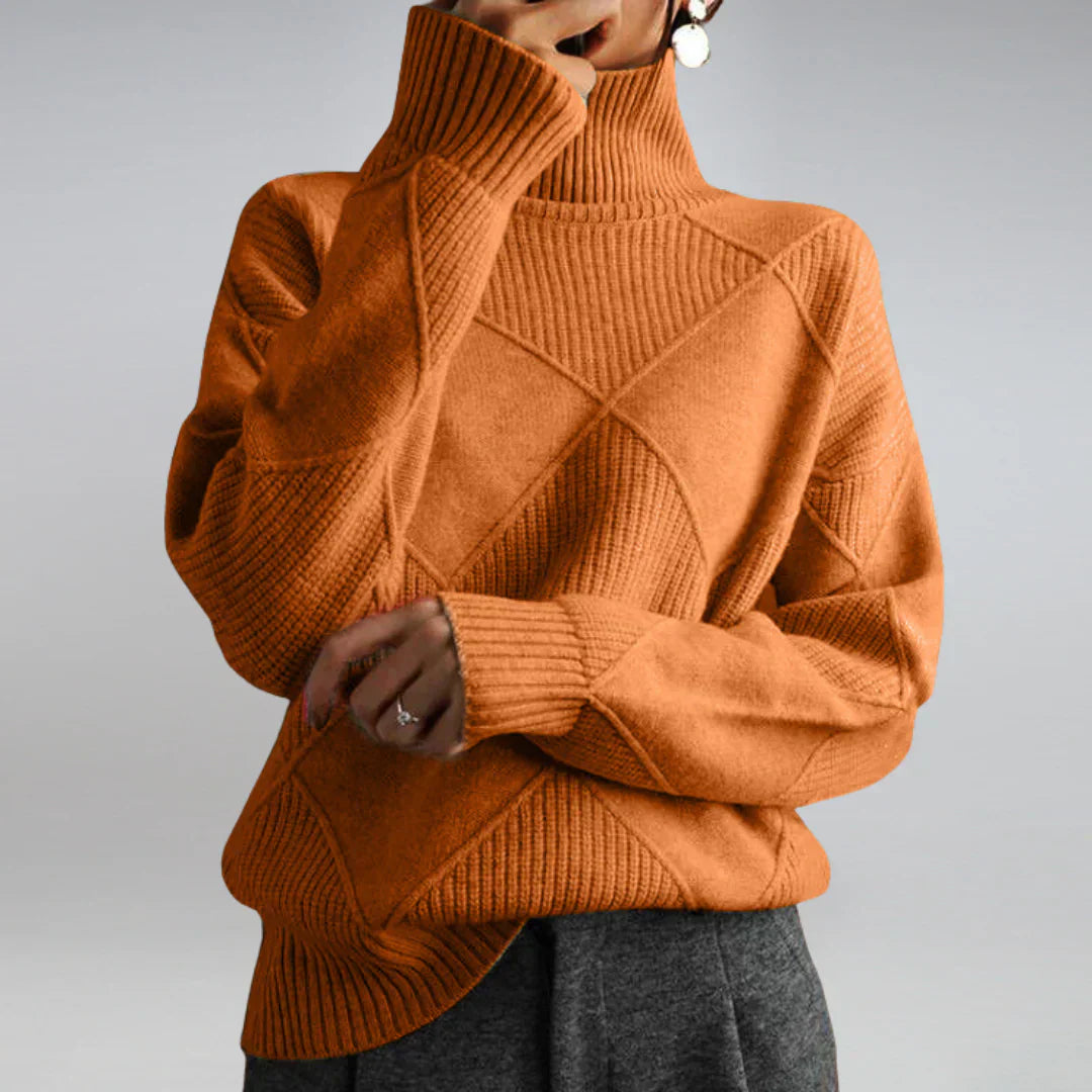 Ladies turtleneck – softly knitted with classic charm