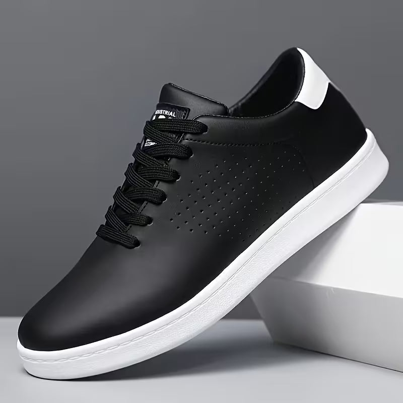 Low skate shoes with lace-up fastening and perforations