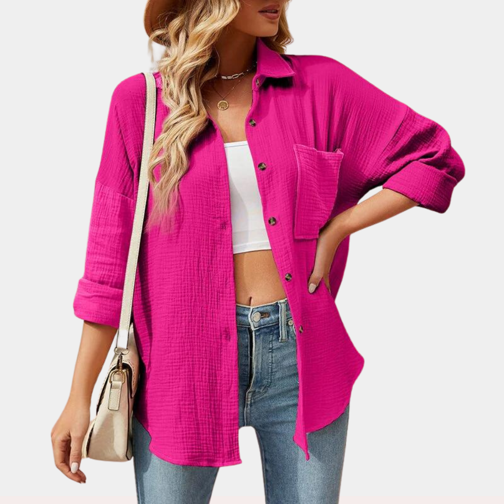Lara | Lightweight ladies' summer blouse with pocket
