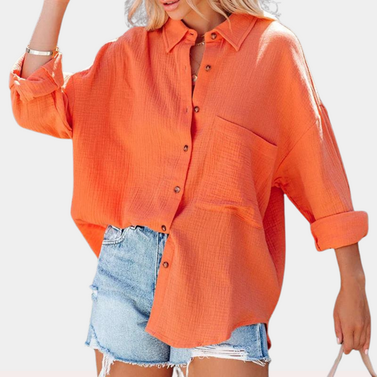 Lara | Lightweight ladies' summer blouse with pocket