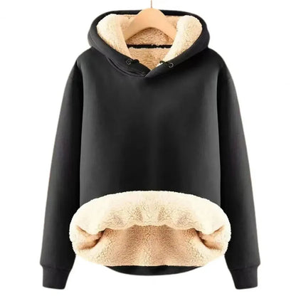 Soft and Warm Ladies Hoodie with Fleece Lining