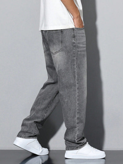 Lars | Casual washed men's jeans with straight legs