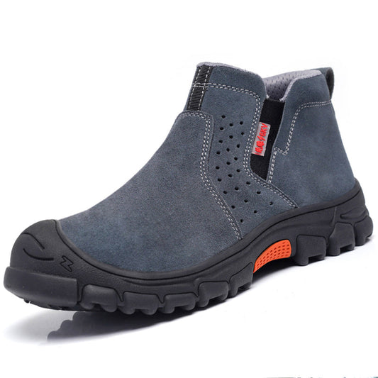 Lars | Lightweight Waterproof Khaki Safety Shoes
