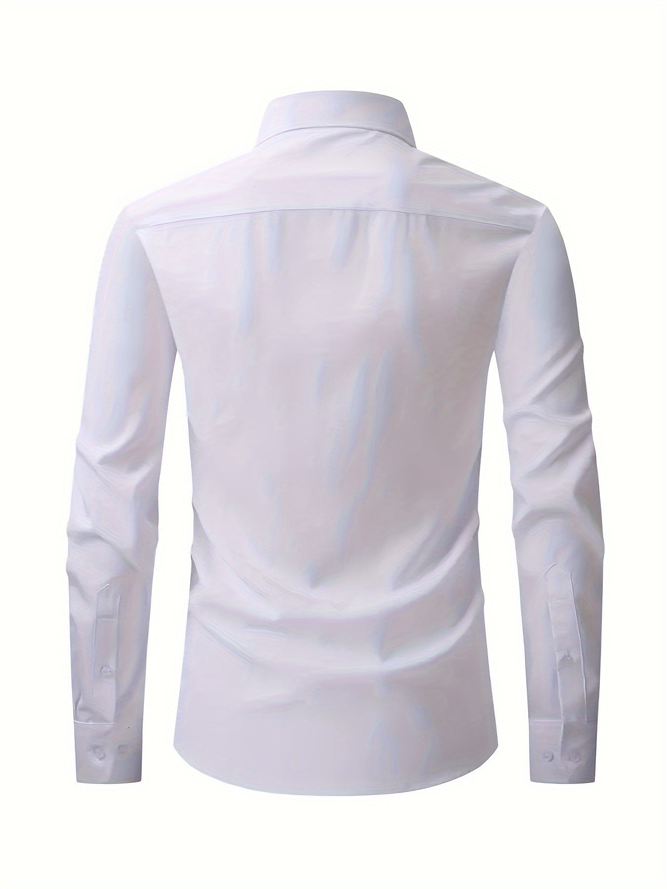 Lars | Plain shirt with notch collar and long sleeves