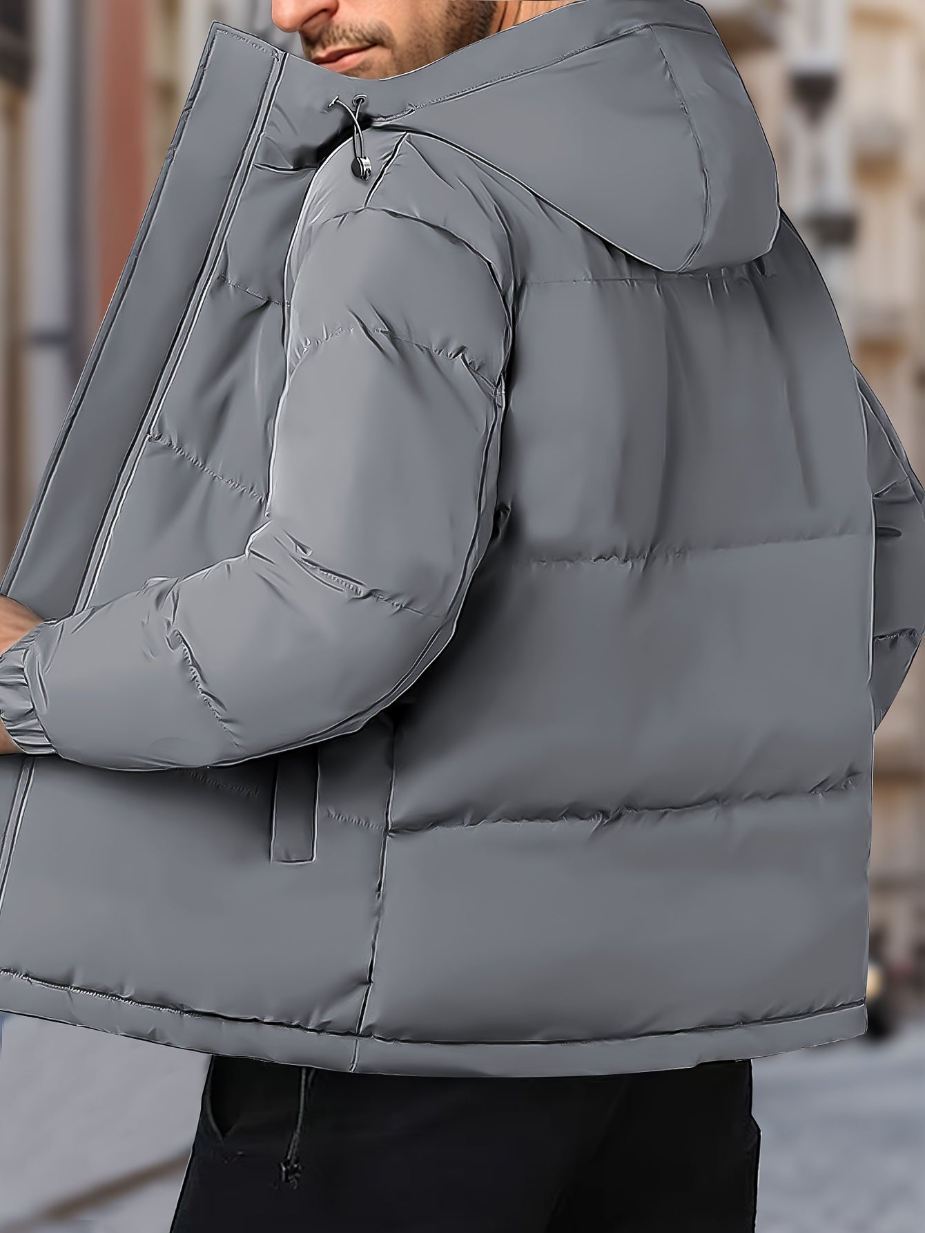 Lars | Warm windproof men's winter jacket with hood