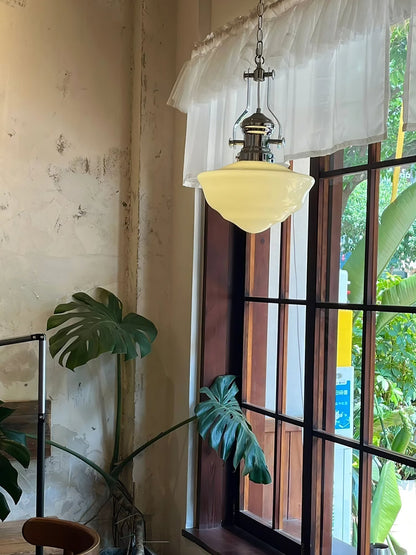 Lámpara colgante escolar clásica con LED – Atemporal y de bajo consumo