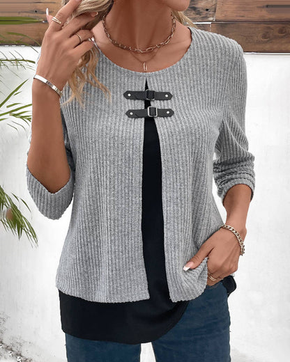Layered Top with Long Sleeves