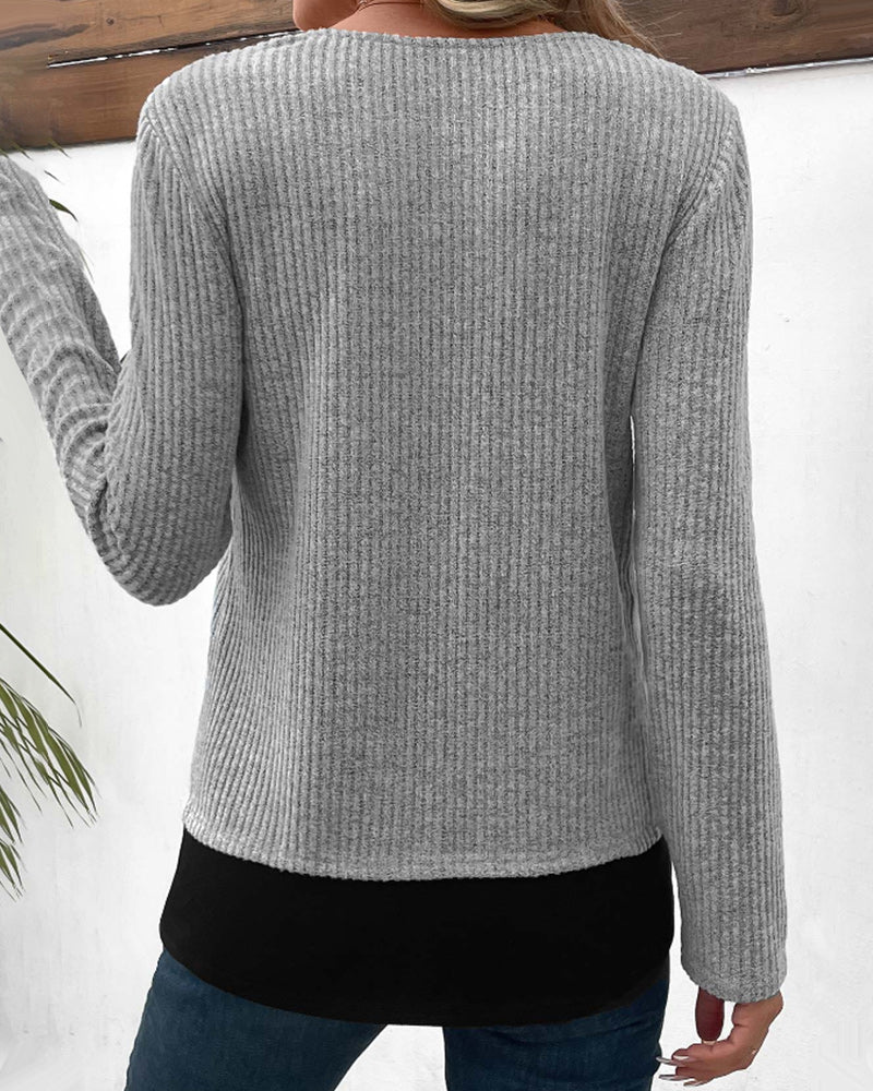 Layered Top with Long Sleeves