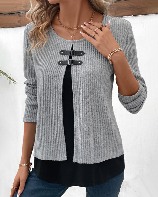 Layered Top with Long Sleeves