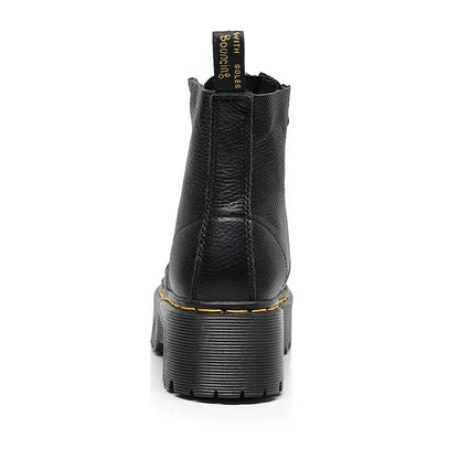 Leather Boots with Thick Sole for Women - Marra