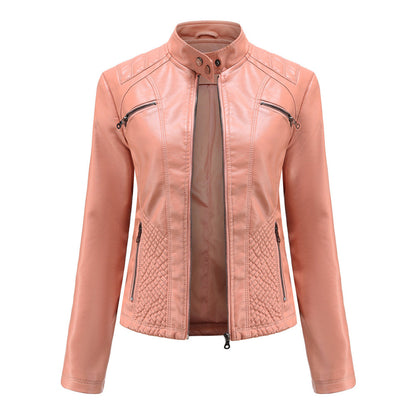 Leather jacket for women - Morgan