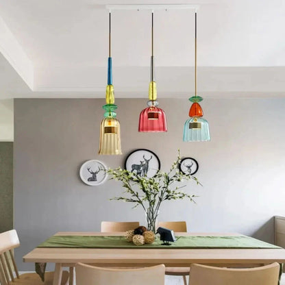 UrbanSimplicity - Pendant Lights with Colourful Glass