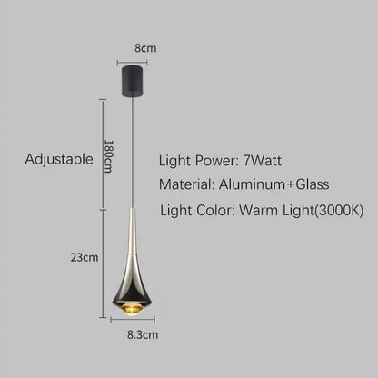 Aurora Luxuria - Suspension argentée