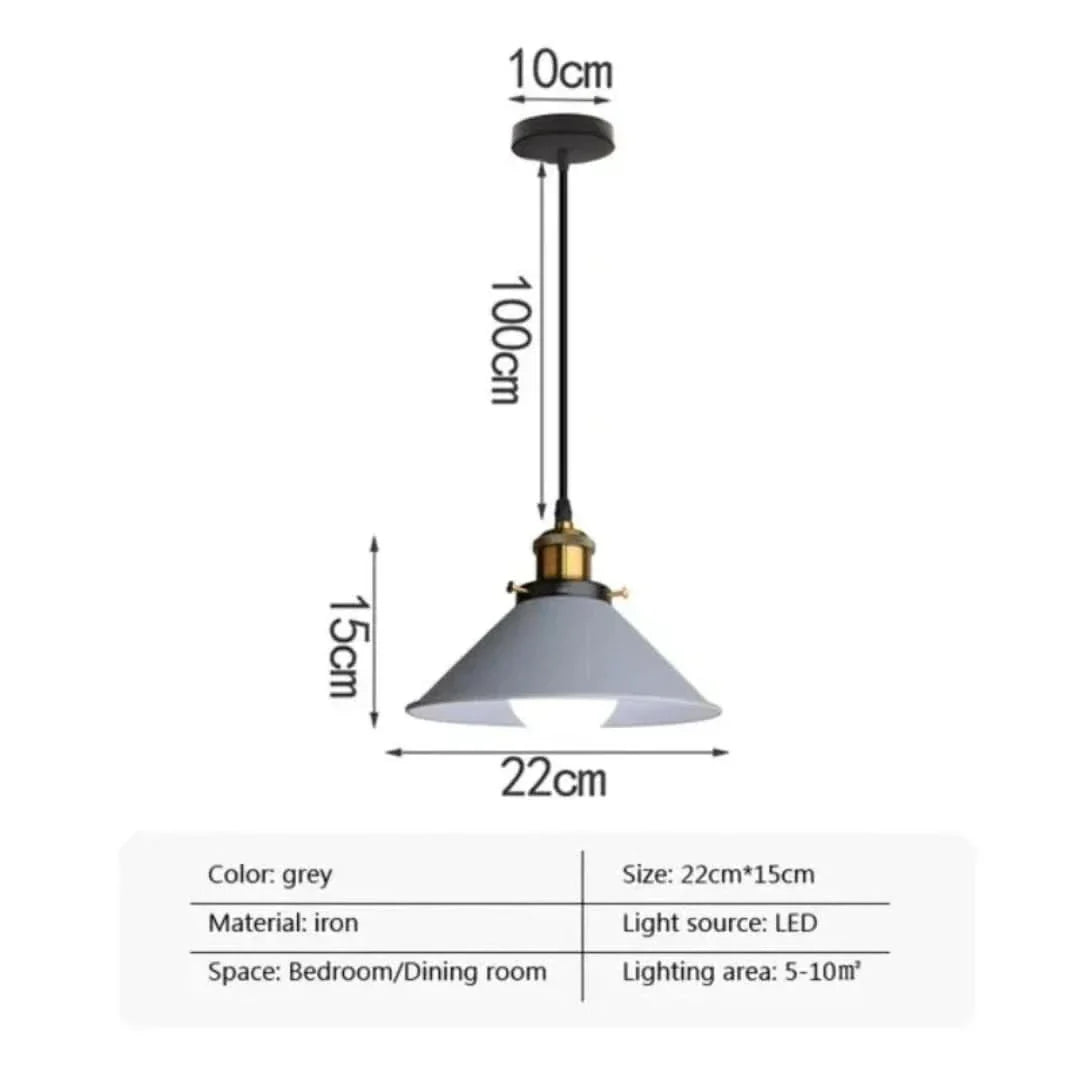 Modern Meets - LED Industrial Horn Pendant Light