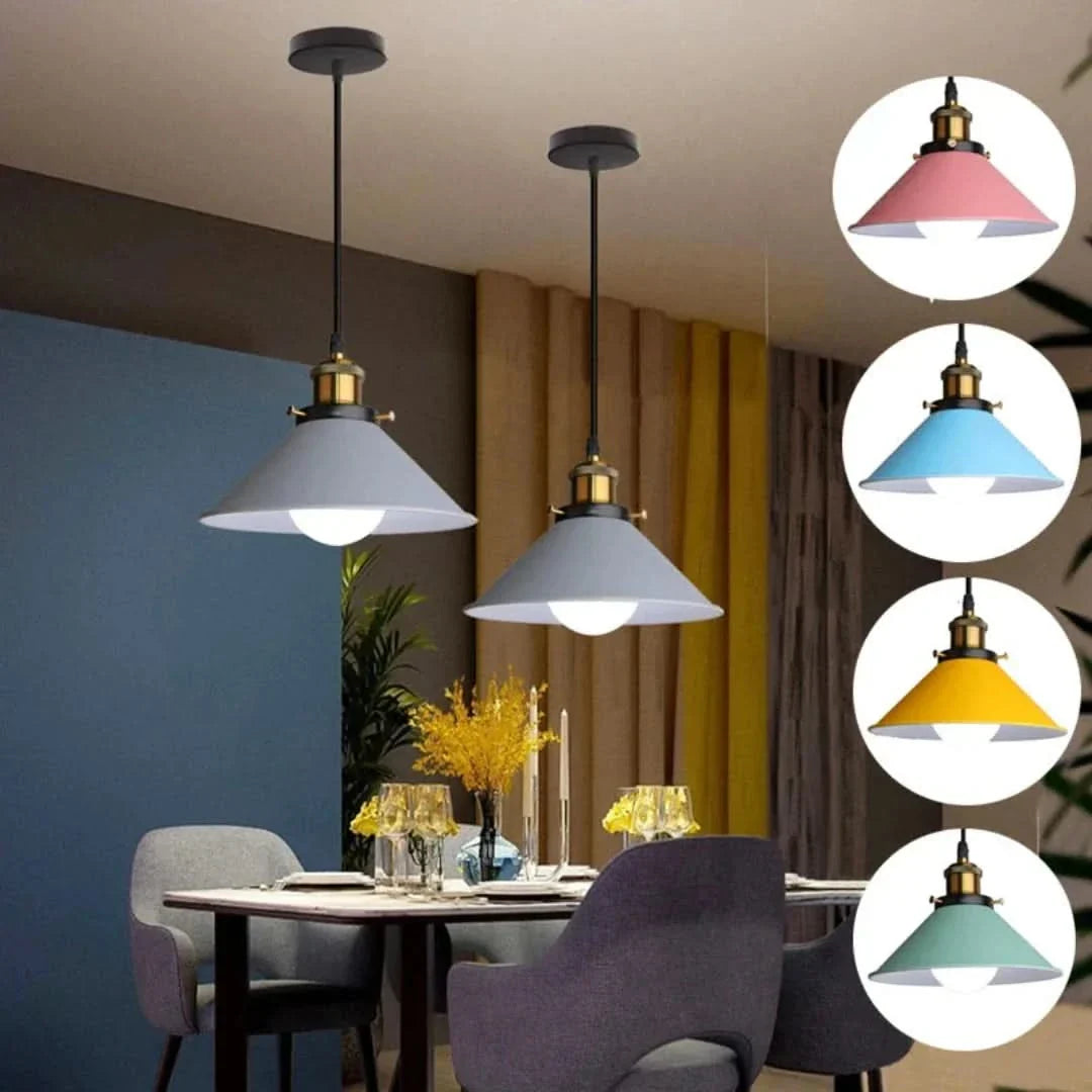 Modern Meets - LED Industrial Horn Pendant Light
