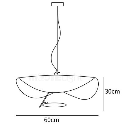 Nordic Lederam Manta Pendant Lamp – Elegant and Versatile