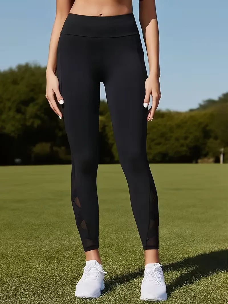 Leggings with Mesh Panels