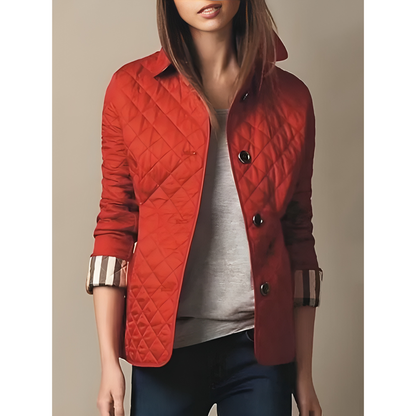 Leila | Short Quilted Ladies' Jacket with Buttons and Collar