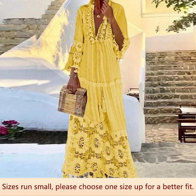 Radiant Long Dress - Sunny