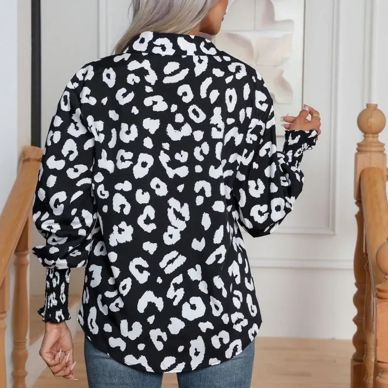 Leopard Print Blouse - Vera