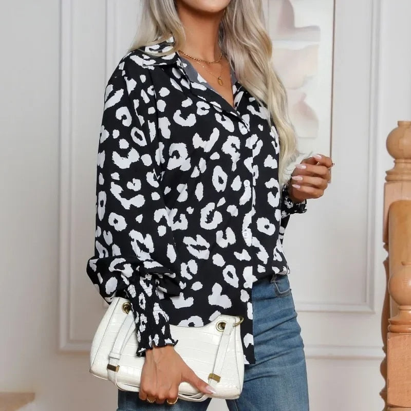 Leopard Print Blouse - Vera