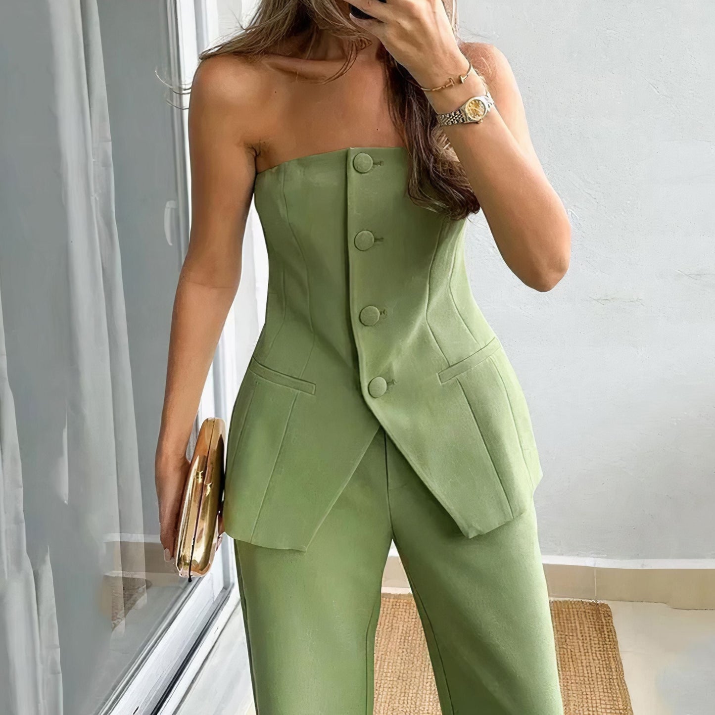Lieke | Tube Top and Trousers Set