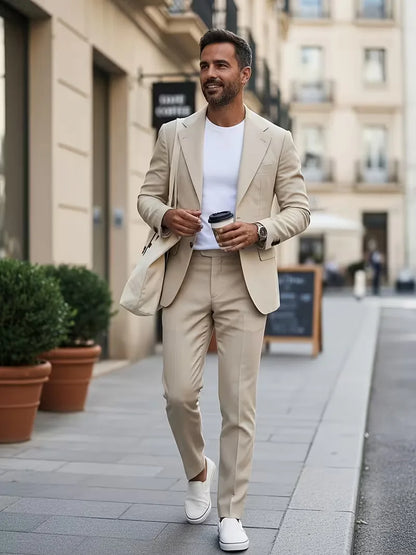 Light Blue Slim Fit Suit