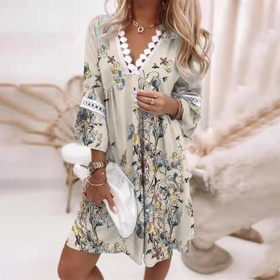 SunBreeze – Boho Summer Dress with Crocheted Details