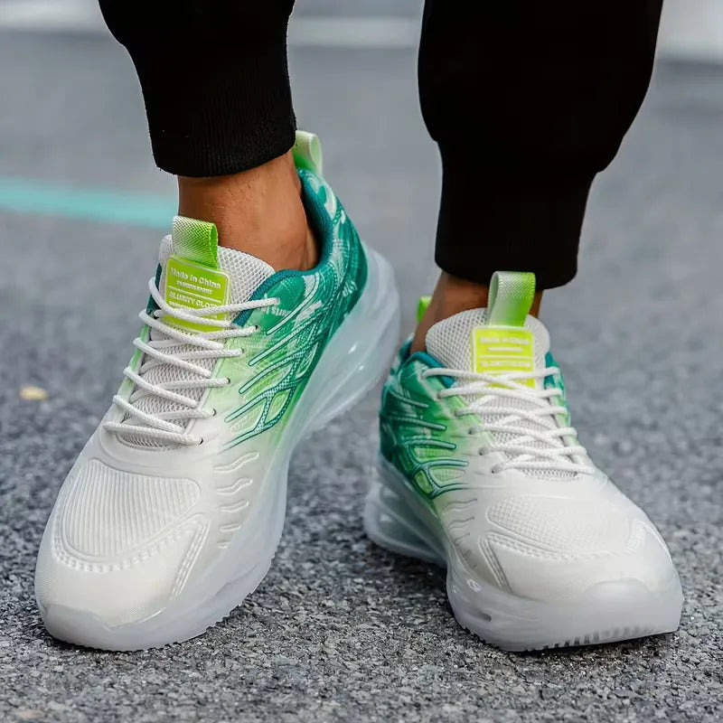 Lightweight trainers with lace-up closure for outdoor activities