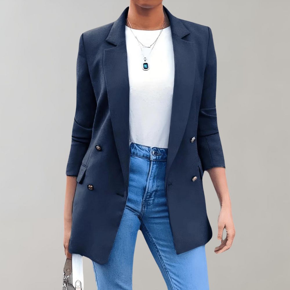 Joan - Elegant blazer with hood for women