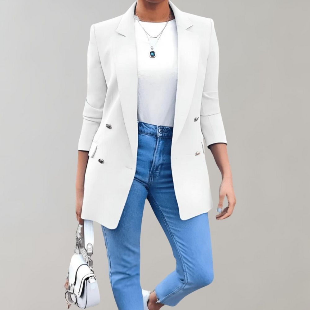 Joan - Elegant blazer with hood for women