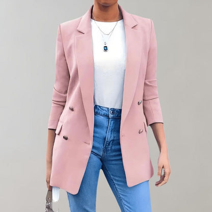 Joan - Elegant blazer with hood for women