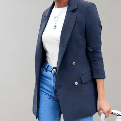 Joan - Elegant blazer with hood for women