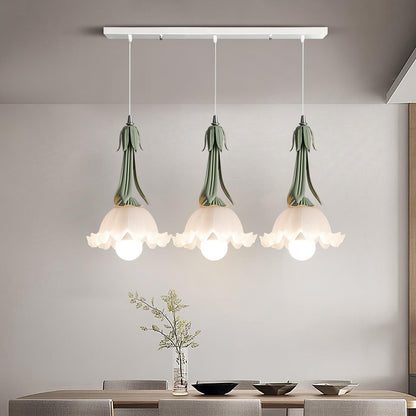 Lámpara colgante con motivo floral - LED y elegante