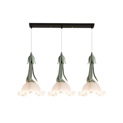 Lámpara colgante con motivo floral - LED y elegante